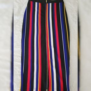 Striped Pencil Skirt Midi Size S Fits Like XS by Fashion Nova